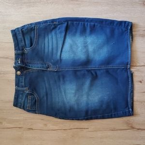 Angel Kiss Denim Skirt Size S